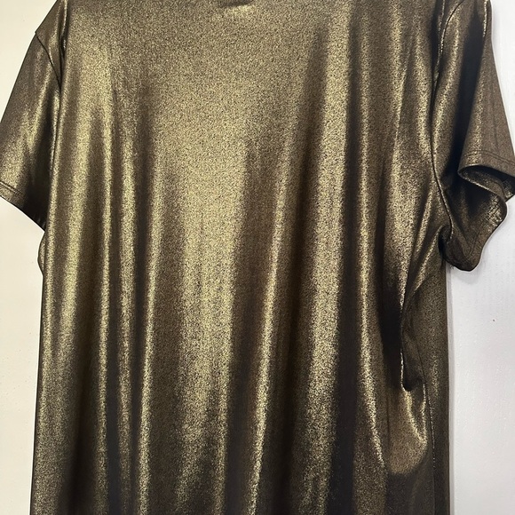 Ruby Road Embellished Black and Gold Shimmer Short Sleeve - Picture 4 of 6